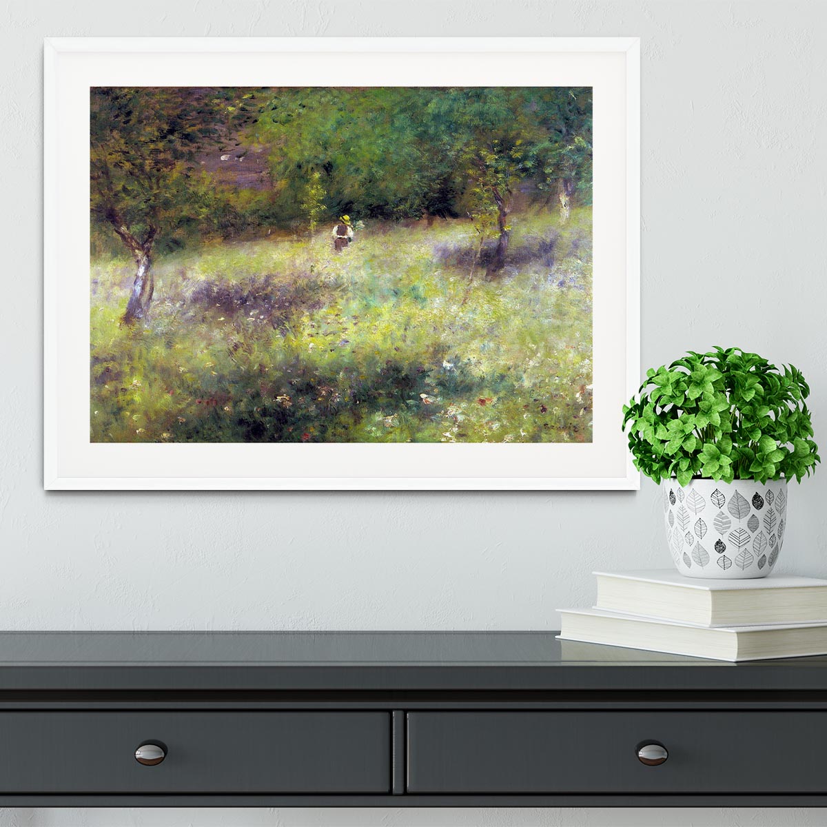 Frahling in Chatou by Renoir Framed Print - Canvas Art Rocks - 5