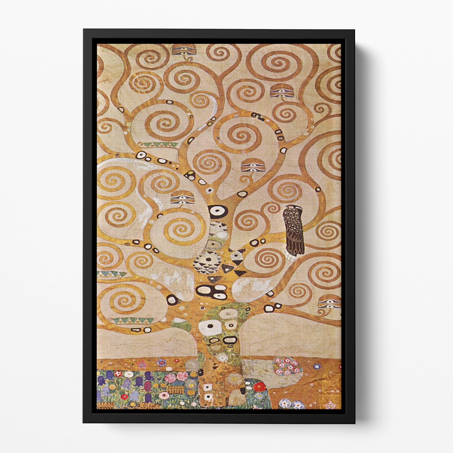 Frieze II by Klimt Floating Framed Canvas
