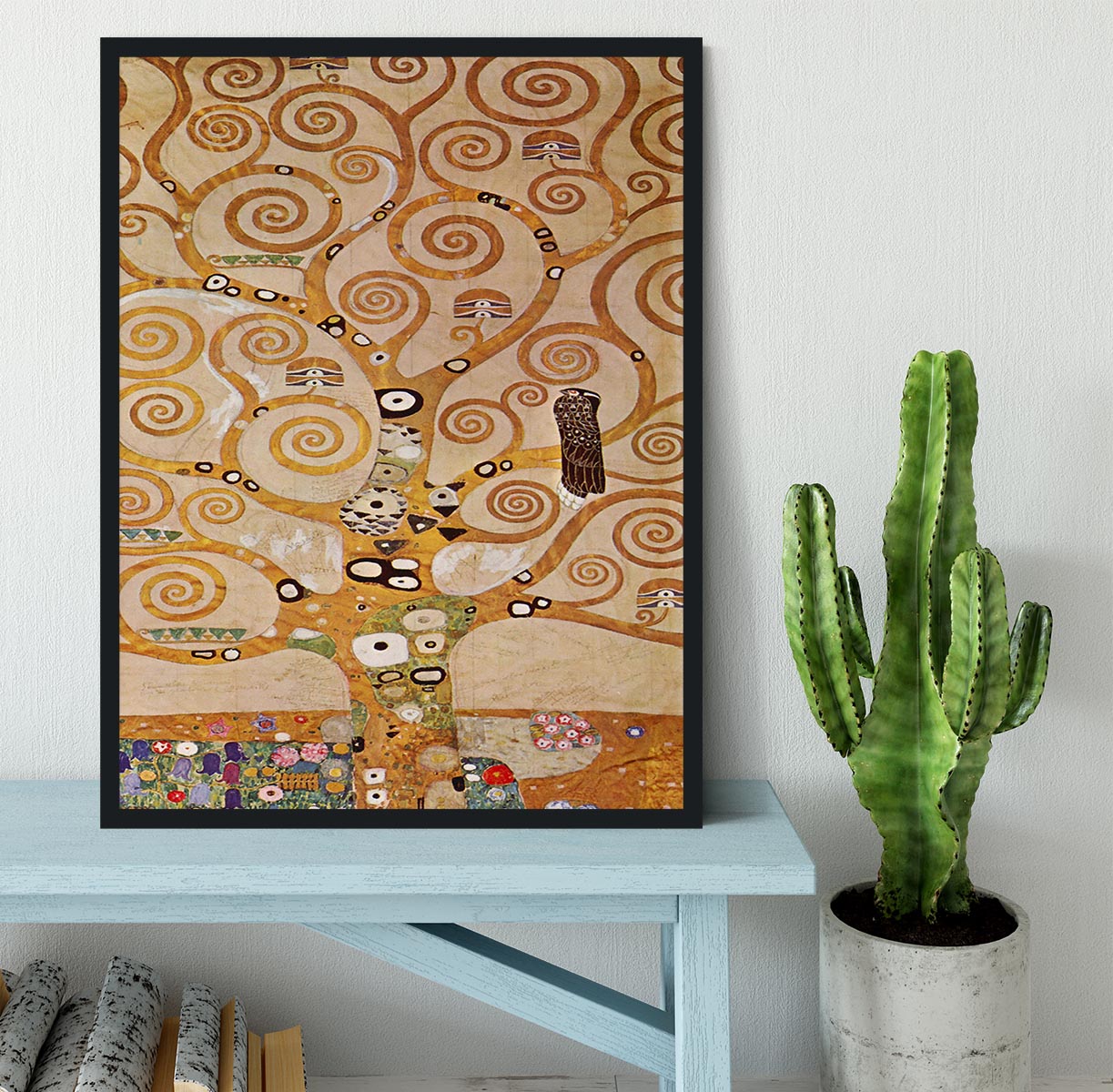 Frieze II by Klimt Framed Print - Canvas Art Rocks - 2