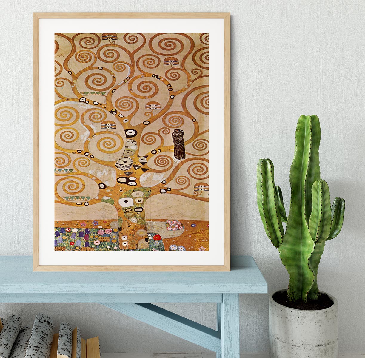 Frieze II by Klimt Framed Print - Canvas Art Rocks - 3