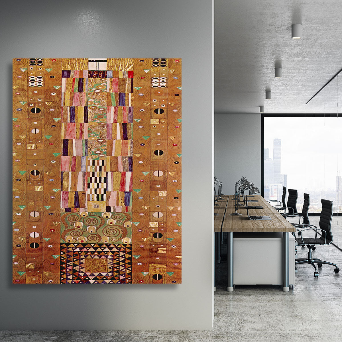 Frieze by Klimt Canvas Print or Poster - Canvas Art Rocks - 3