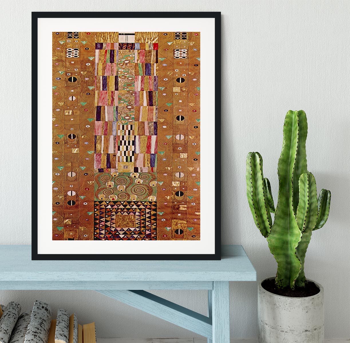 Frieze by Klimt Framed Print - Canvas Art Rocks - 1