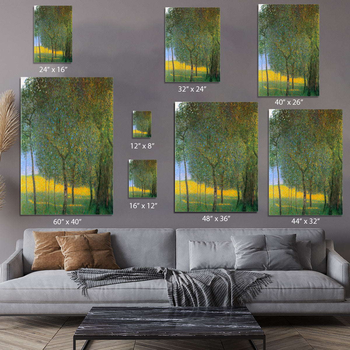 Fruit Trees by Klimt Canvas Print or Poster - Canvas Art Rocks - 7
