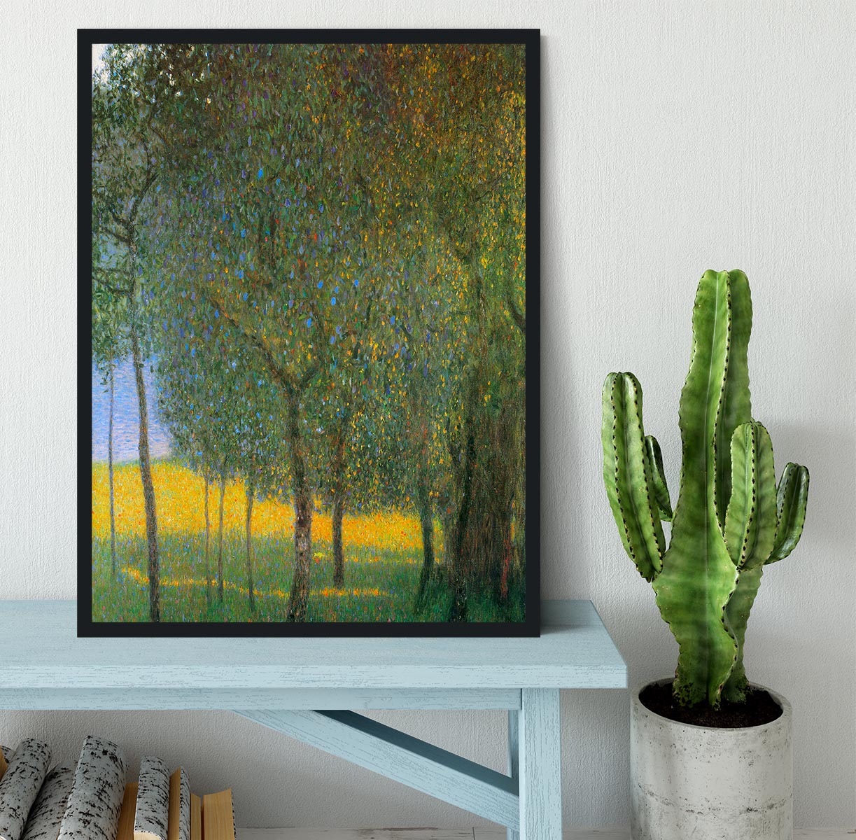 Fruit Trees by Klimt Framed Print - Canvas Art Rocks - 2