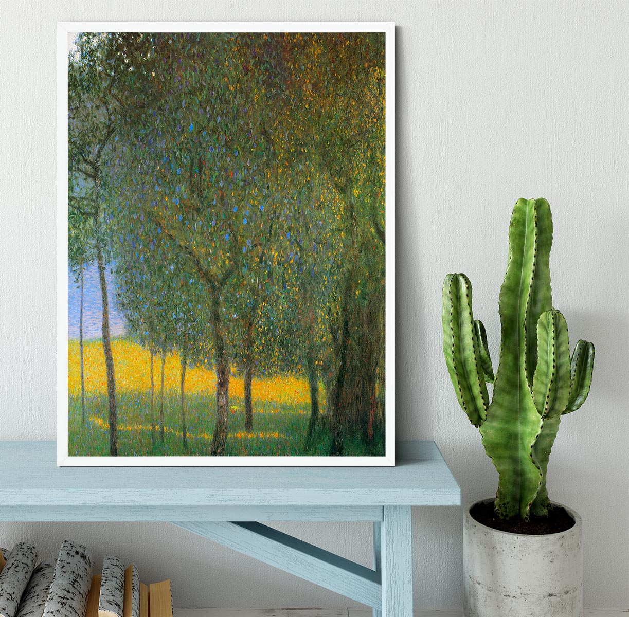 Fruit Trees by Klimt Framed Print - Canvas Art Rocks -6