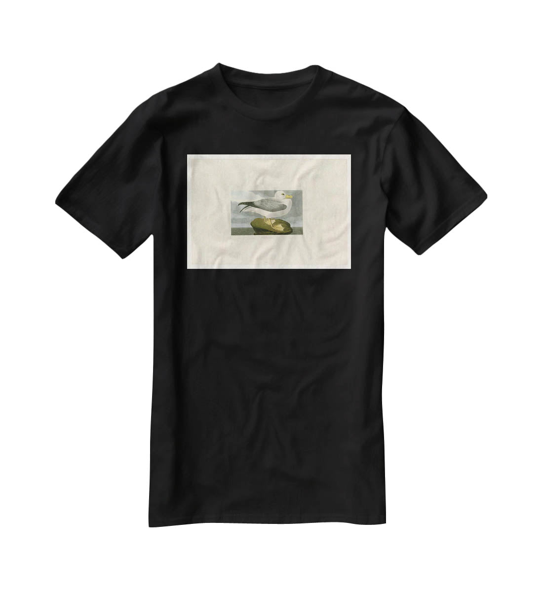 Fulmar Petrel by Audubon T-Shirt - Canvas Art Rocks - 1