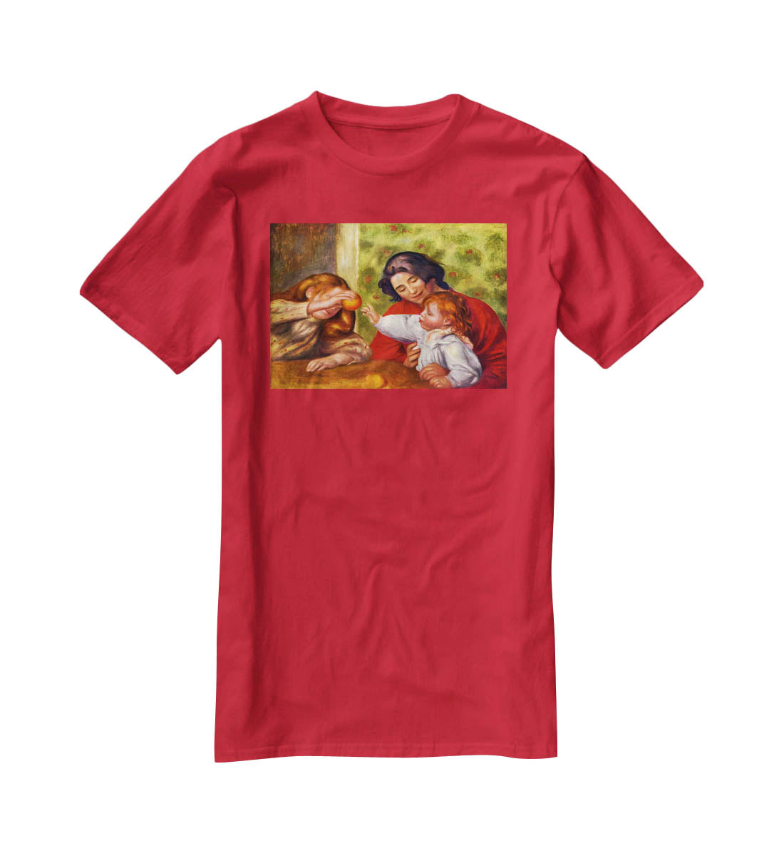 Gabrielle Jean and a girl by Renoir T-Shirt - Canvas Art Rocks - 4