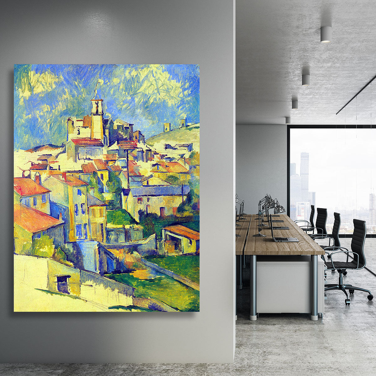 Gardanne by Cezanne Canvas Print or Poster - Canvas Art Rocks - 3