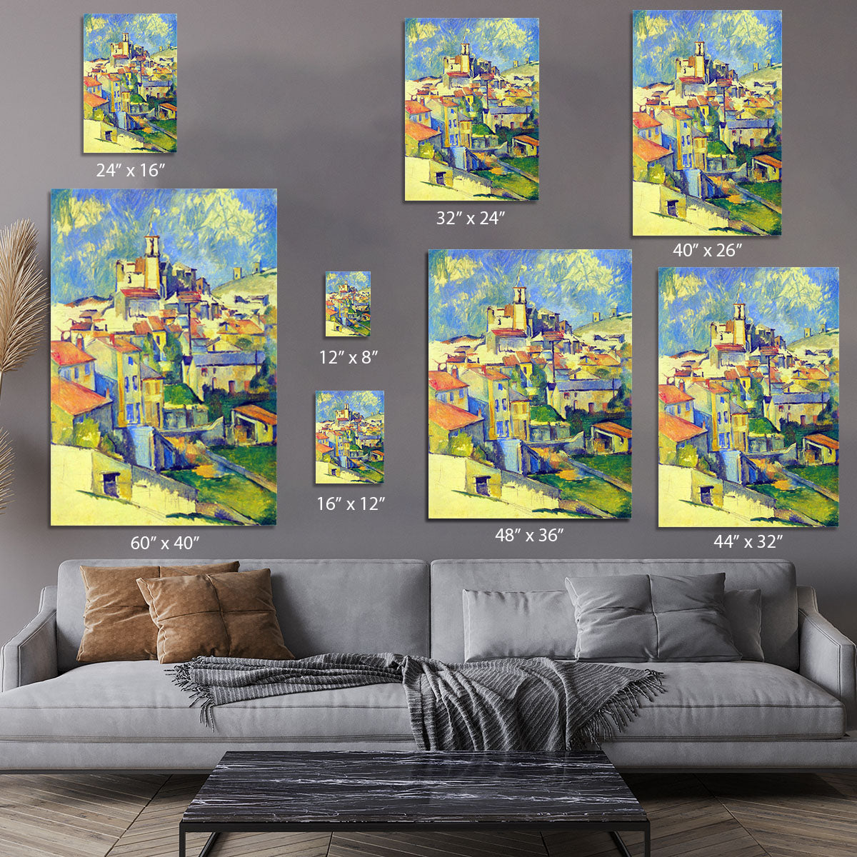 Gardanne by Cezanne Canvas Print or Poster - Canvas Art Rocks - 7