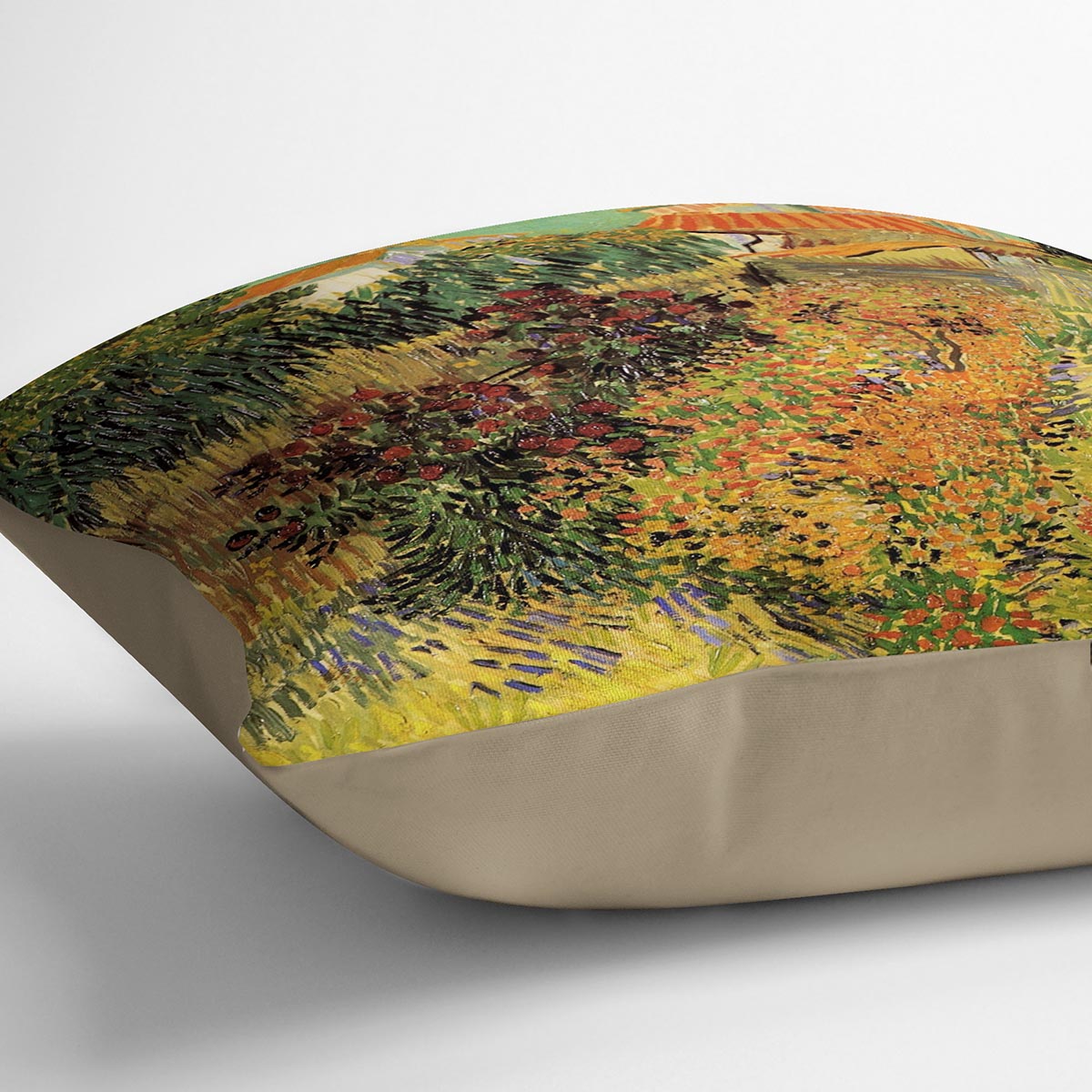 Garden Behind a House by Van Gogh Cushion