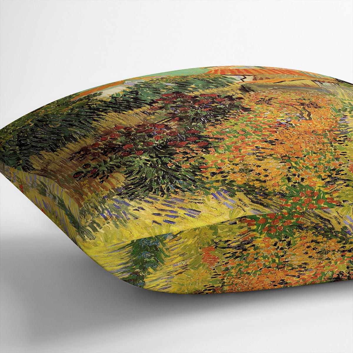 Garden Behind a House by Van Gogh Cushion