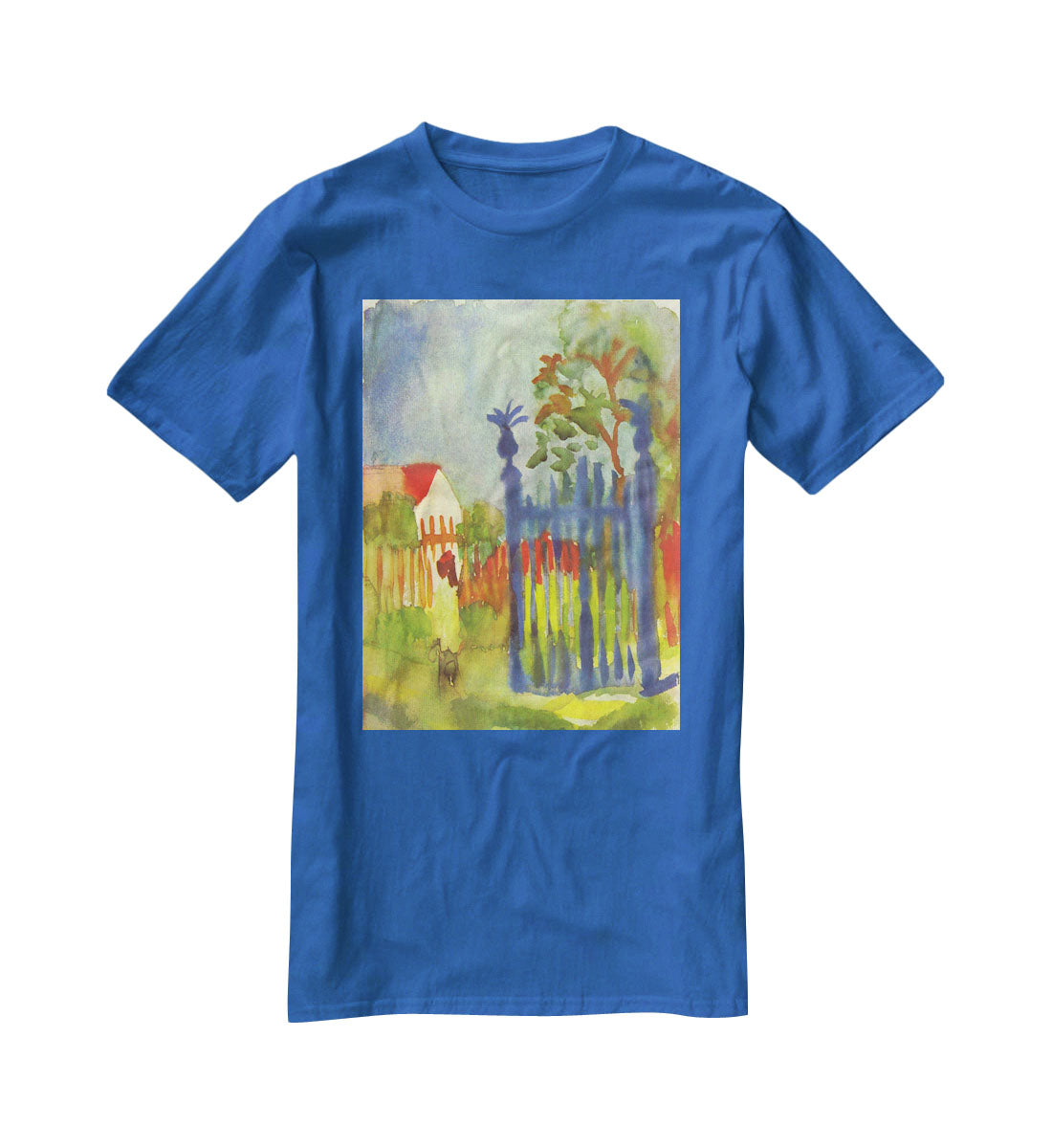 Garden gate by Macke T-Shirt - Canvas Art Rocks - 2