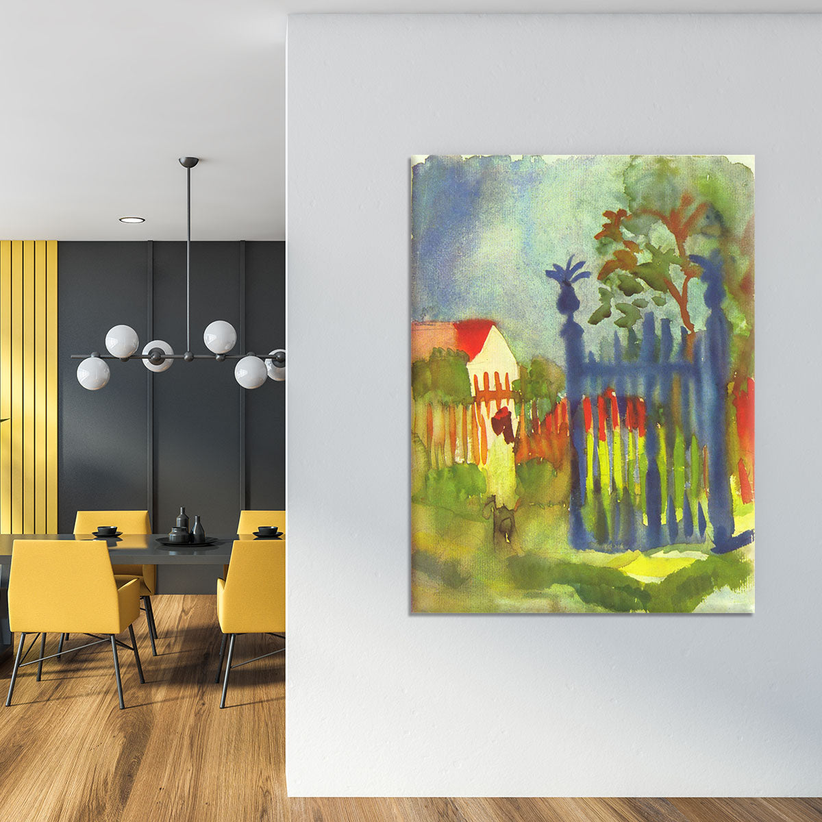 Garden gate by Macke Canvas Print or Poster - Canvas Art Rocks - 4