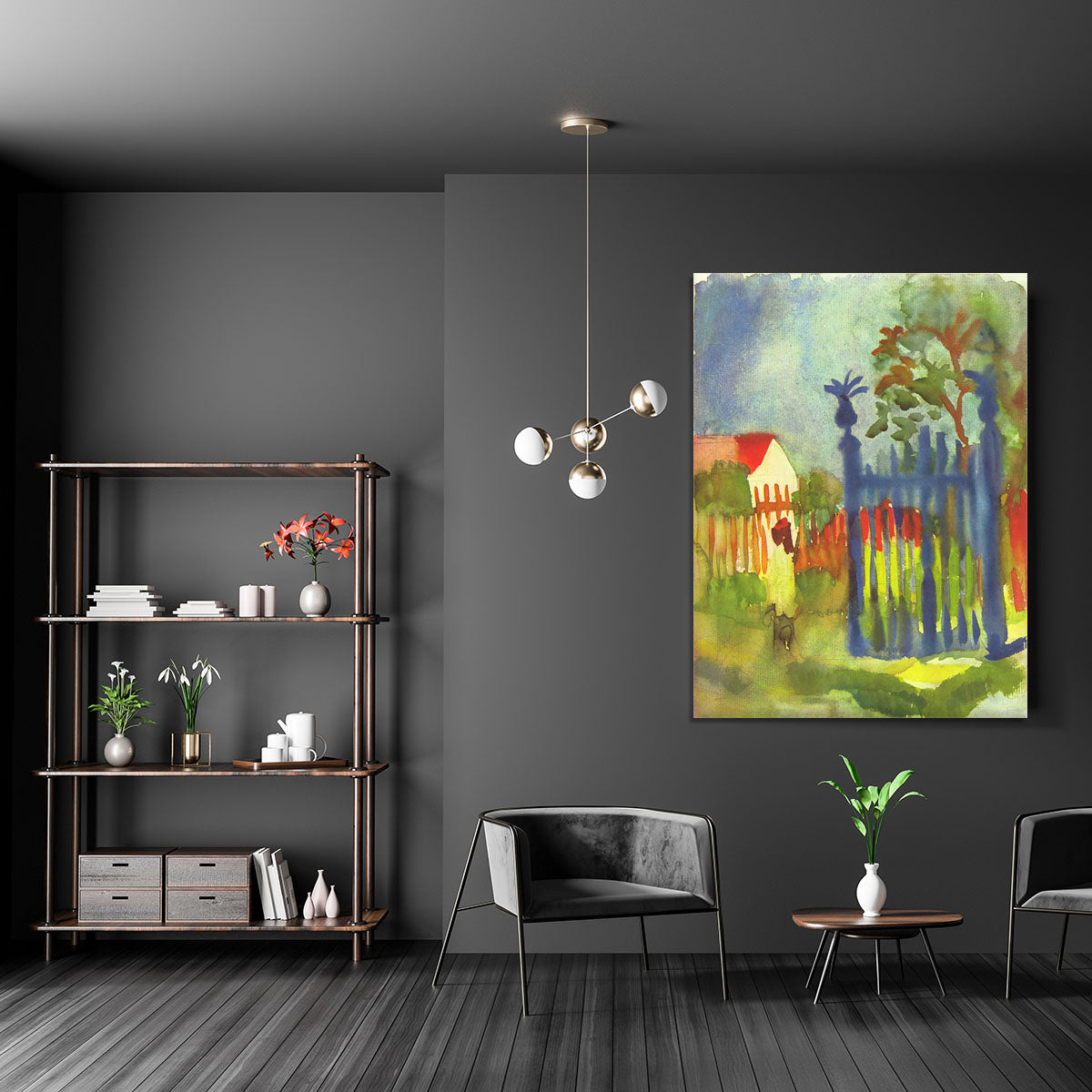 Garden gate by Macke Canvas Print or Poster - Canvas Art Rocks - 5