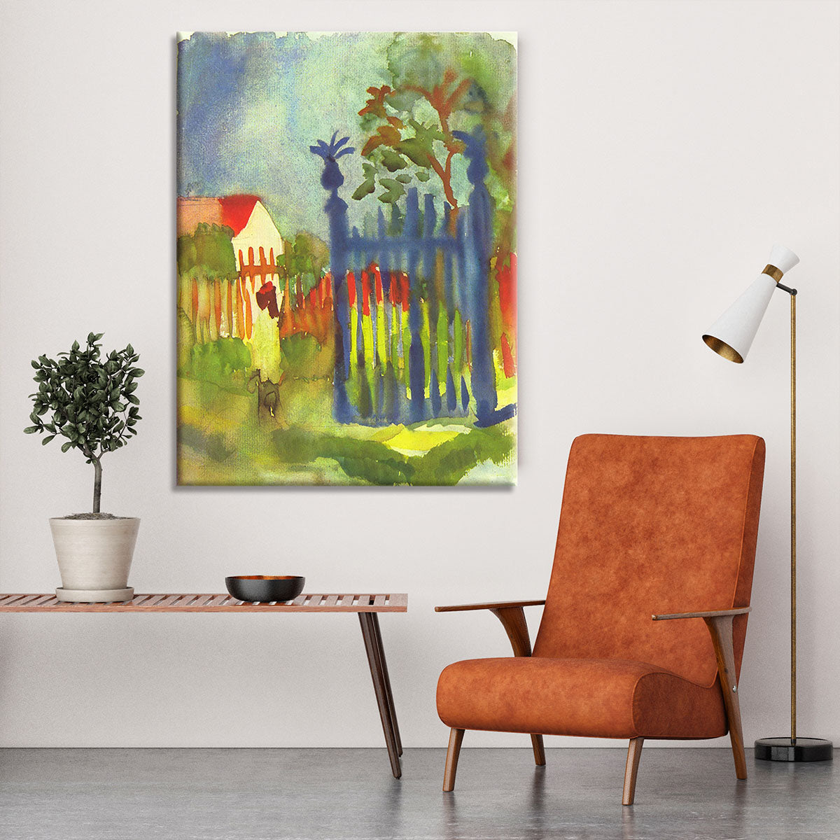 Garden gate by Macke Canvas Print or Poster - Canvas Art Rocks - 6