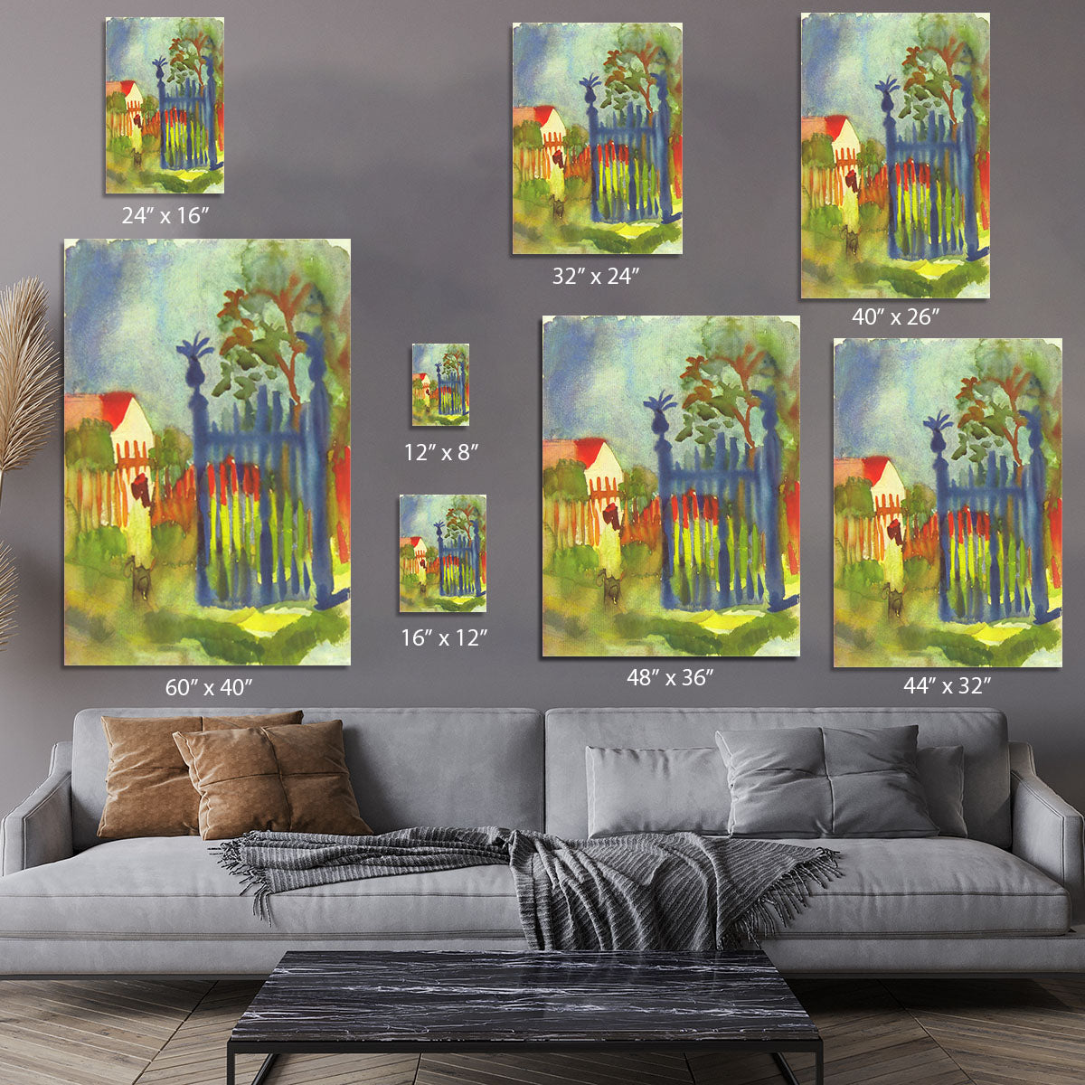 Garden gate by Macke Canvas Print or Poster - Canvas Art Rocks - 7