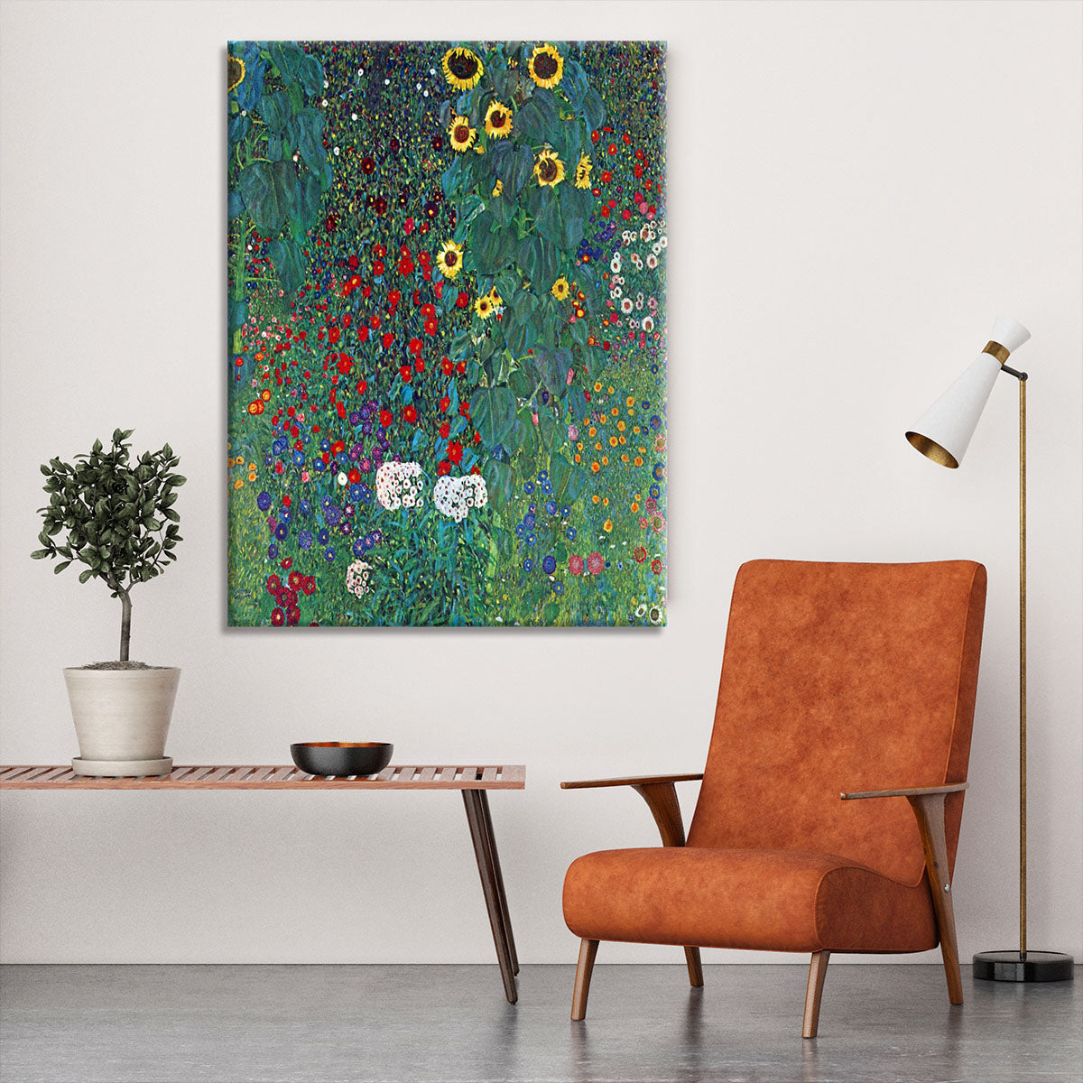 Garden with Crucifix 2 by Klimt Canvas Print or Poster - Canvas Art Rocks - 6