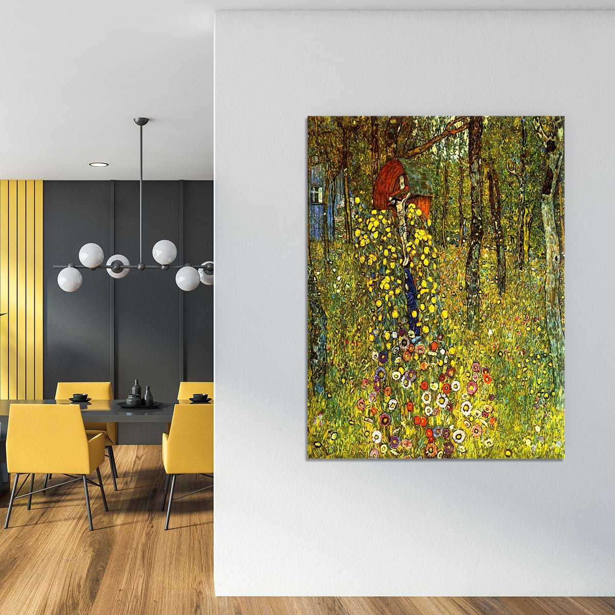 Garden with crucifix by Klimt Canvas Print or Poster - Canvas Art Rocks - 4