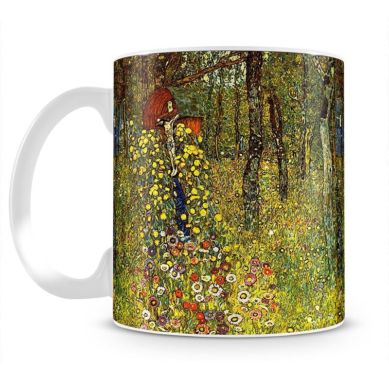 Garden with crucifix by Klimt Mug - Canvas Art Rocks - 2