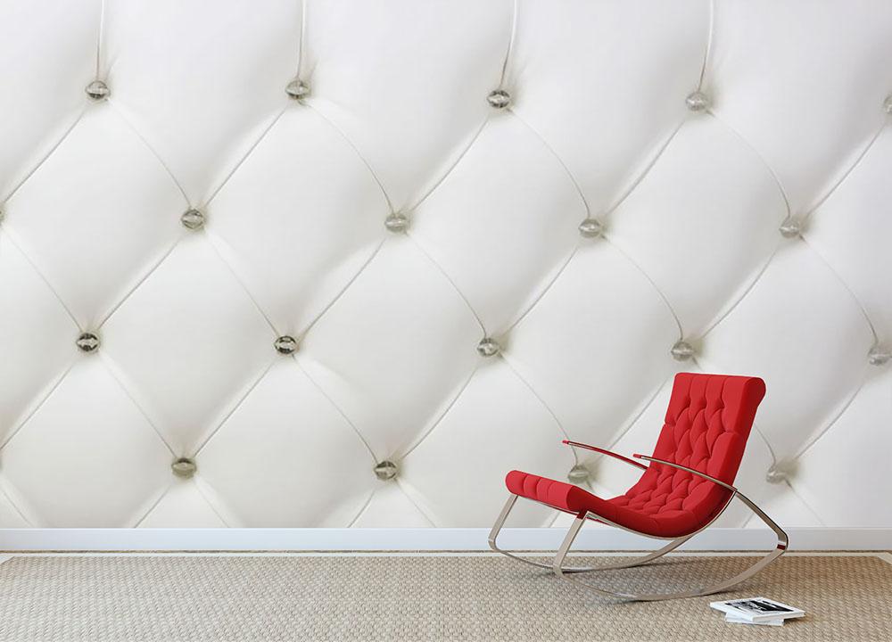 Genuine leather upholstery Wall Mural Wallpaper - Canvas Art Rocks - 2