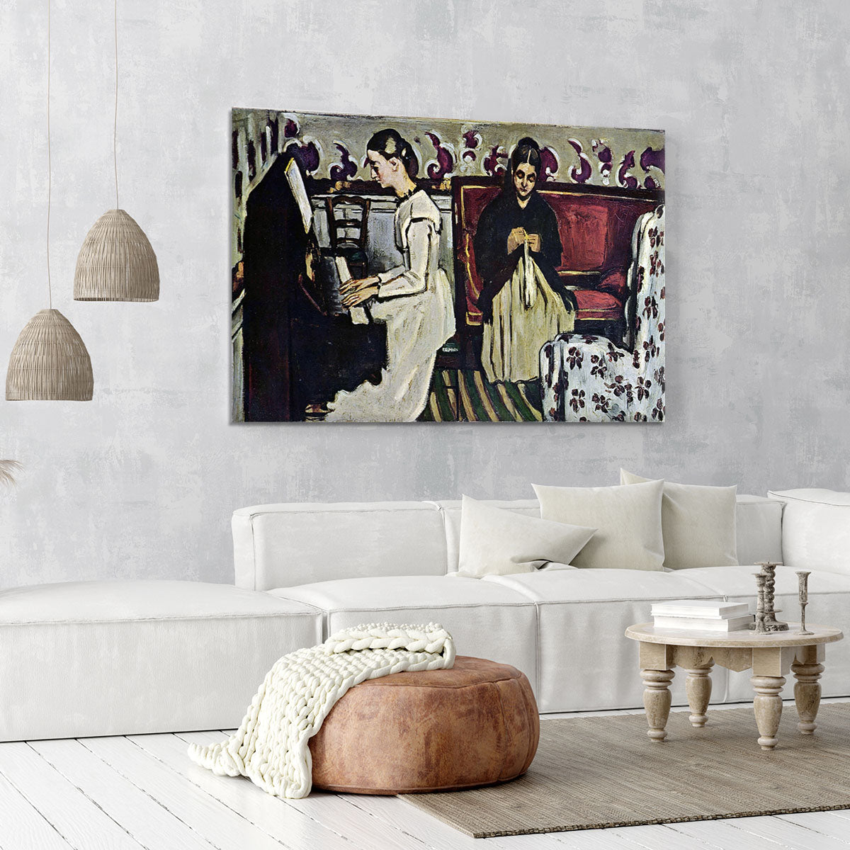 Girl at Piano by Cezanne Canvas Print or Poster - Canvas Art Rocks - 6