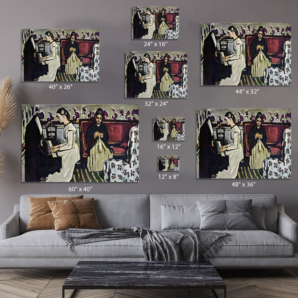 Girl at Piano by Cezanne Canvas Print or Poster - Canvas Art Rocks - 7