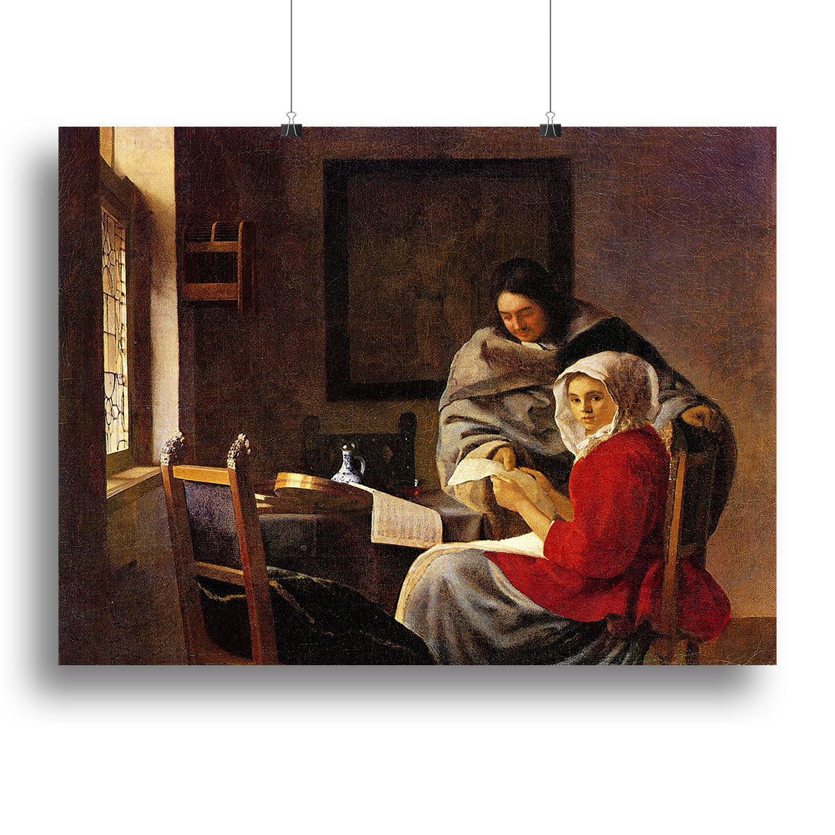 Girl interrupted in her music Canvas Print or Poster - Canvas Art Rocks - 2