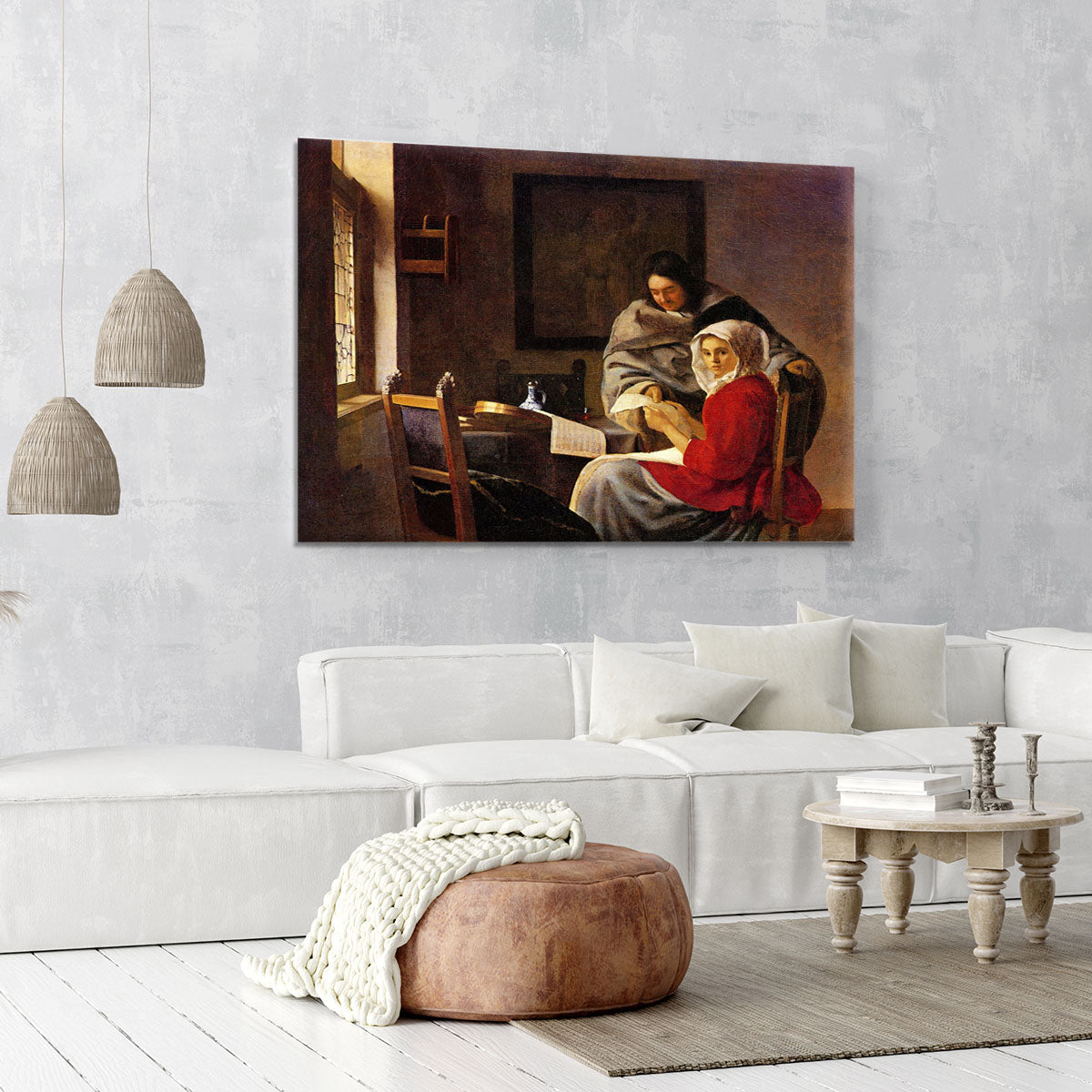 Girl interrupted in her music Canvas Print or Poster - Canvas Art Rocks - 6