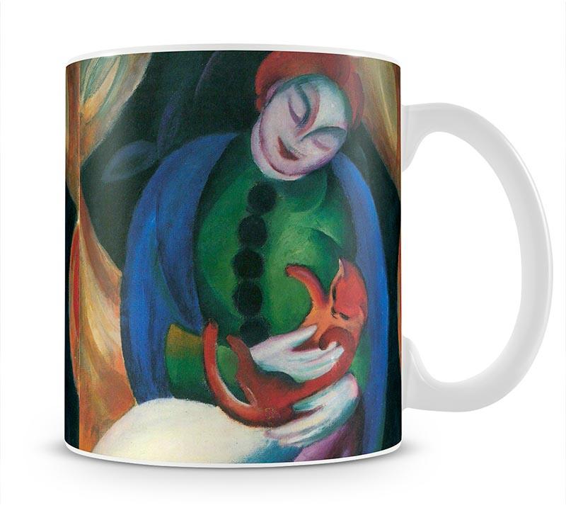 Girl with a Cat II by Franz Marc Mug - Canvas Art Rocks - 1
