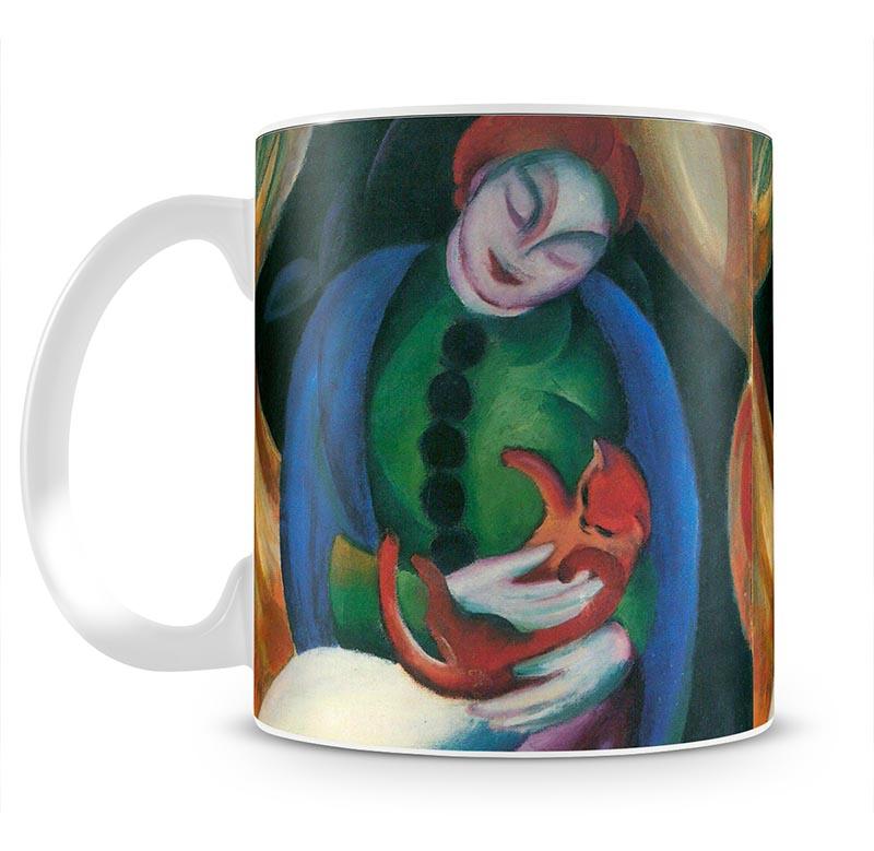 Girl with a Cat II by Franz Marc Mug - Canvas Art Rocks - 2