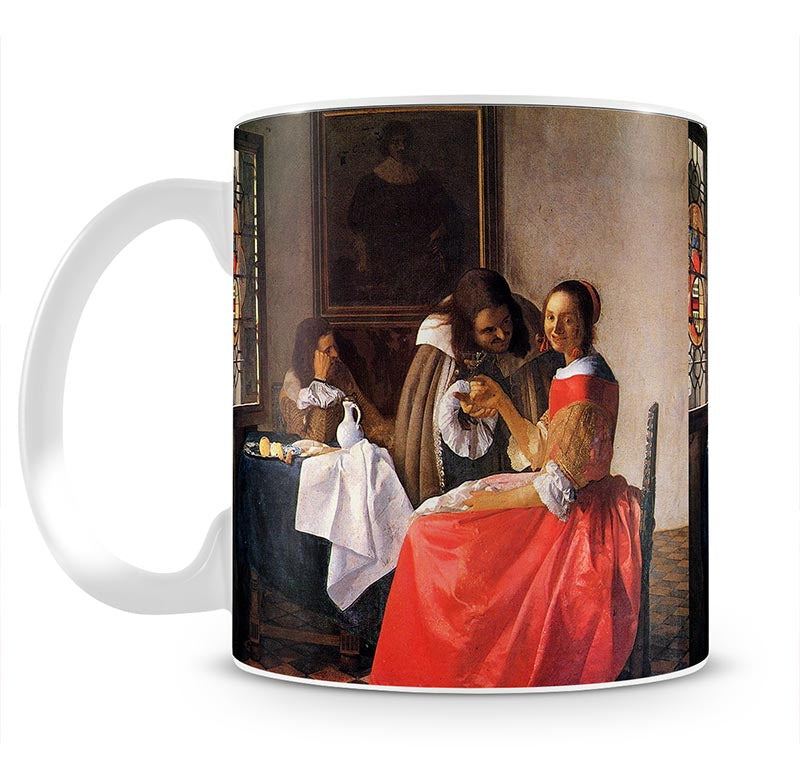 Girl with a wine glass by Vermeer Mug - Canvas Art Rocks - 1