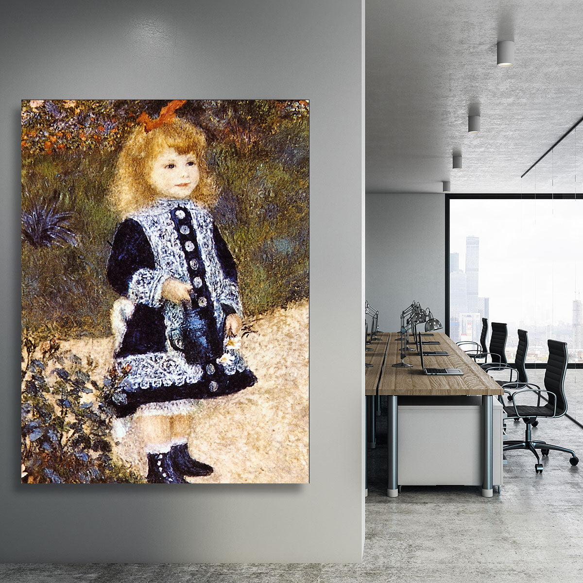 Girl with the Watering Can by Renoir Canvas Print or Poster - Canvas Art Rocks - 3