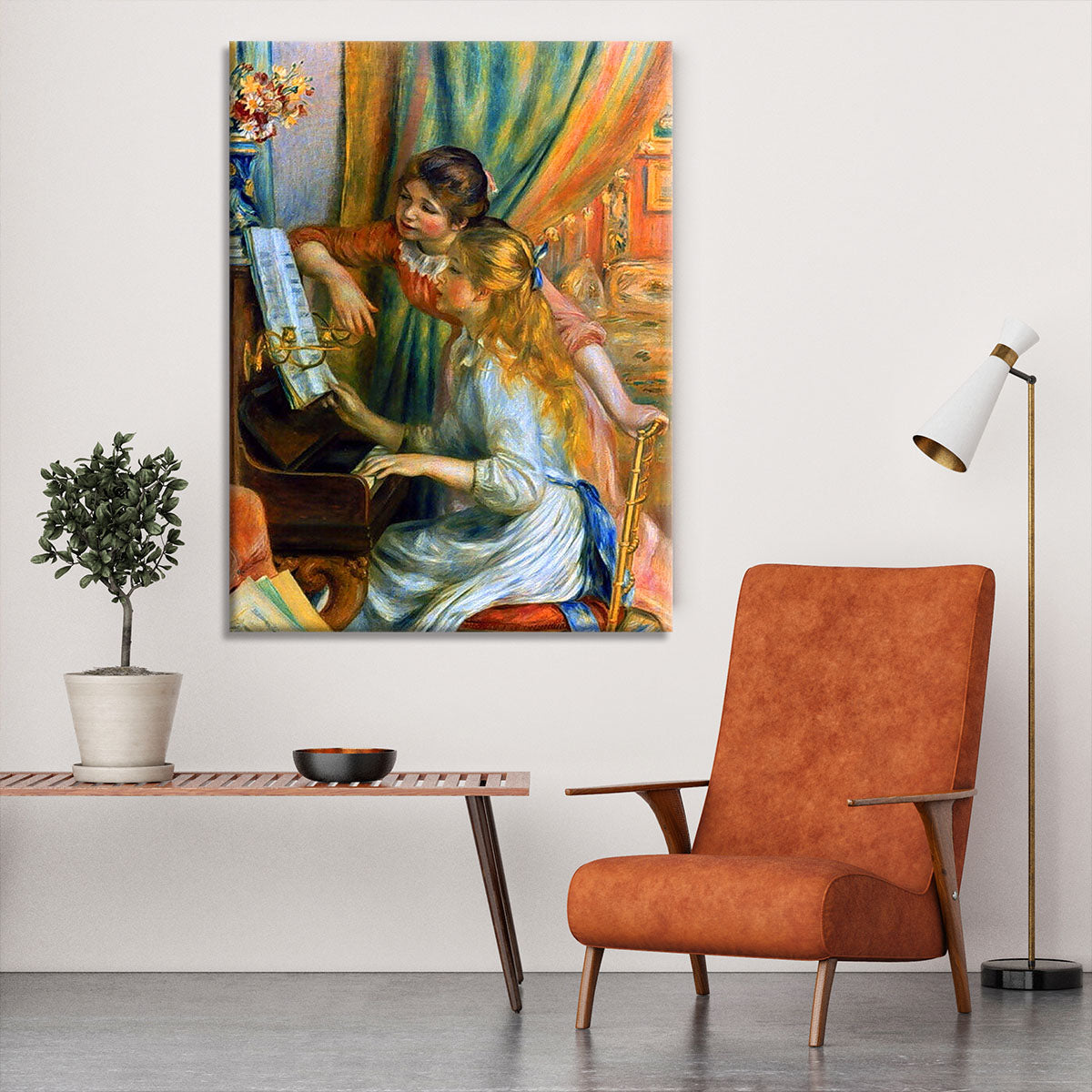 Girls at the Piano by Renoir Canvas Print or Poster - Canvas Art Rocks - 6