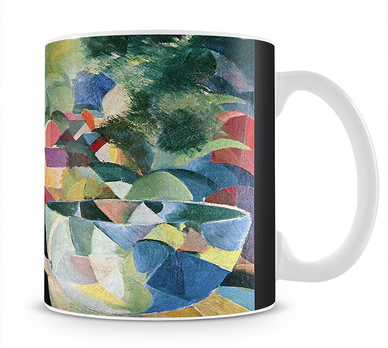 Girls with fish bell by Macke Mug - Canvas Art Rocks - 1
