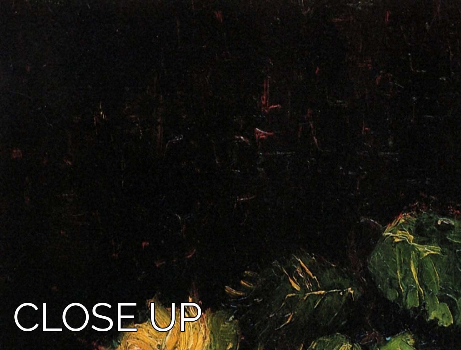 Glass with Roses by Van Gogh 3 Split Panel Canvas Print - Canvas Art Rocks - 3