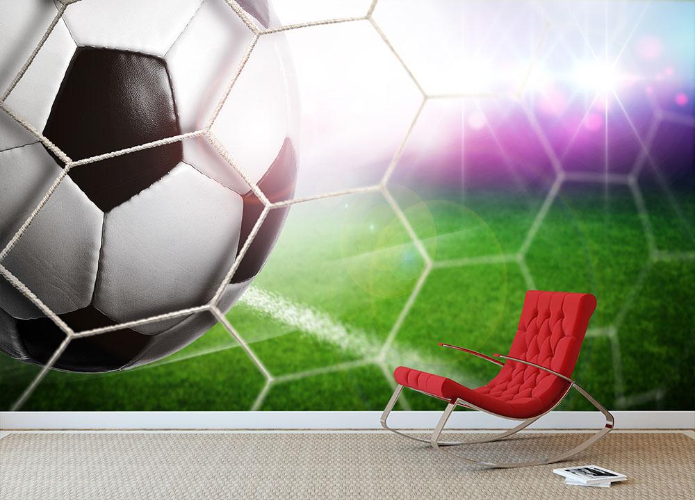 Goal Wall Mural Wallpaper - Canvas Art Rocks - 2