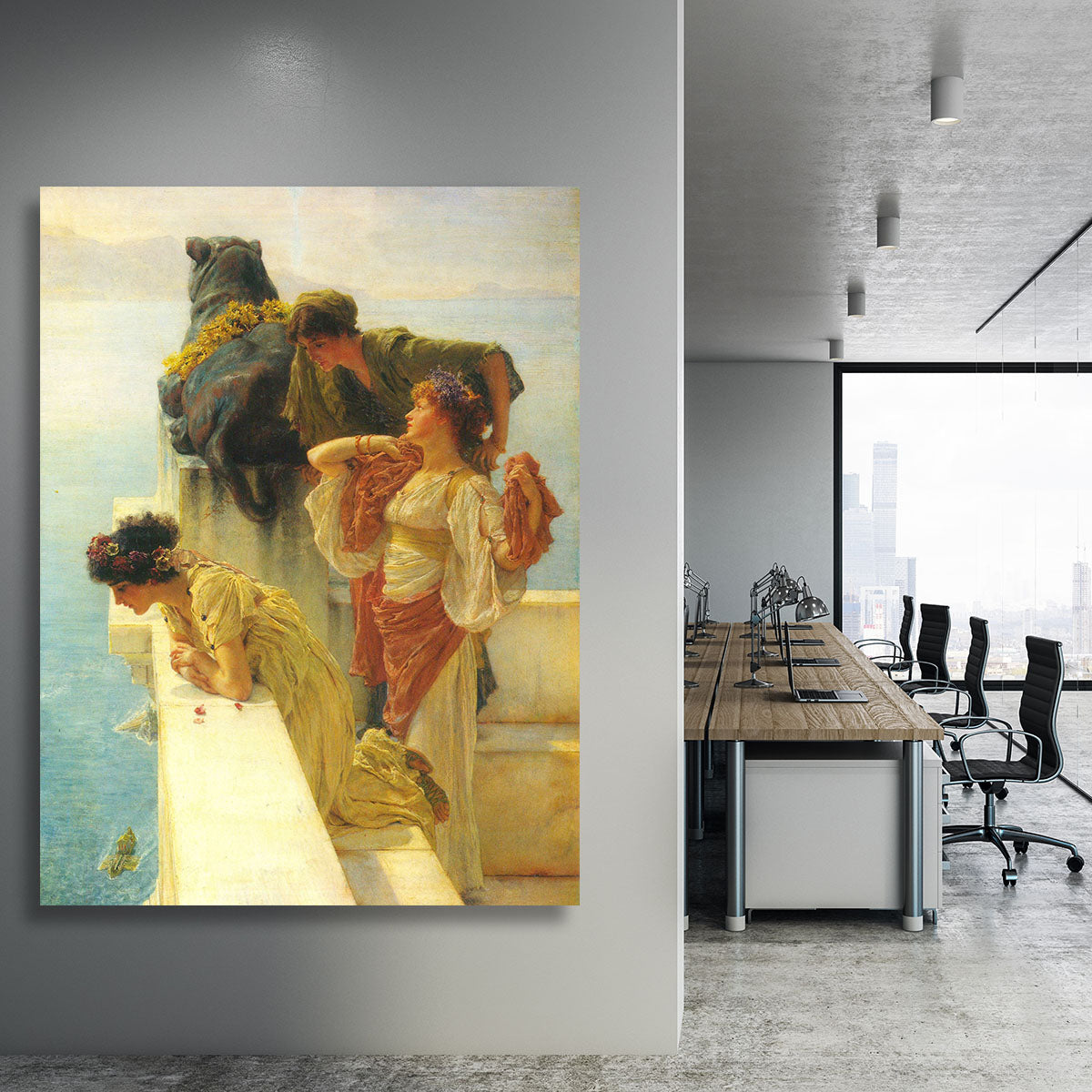 Good vantage point by Alma Tadema Canvas Print or Poster - Canvas Art Rocks - 3