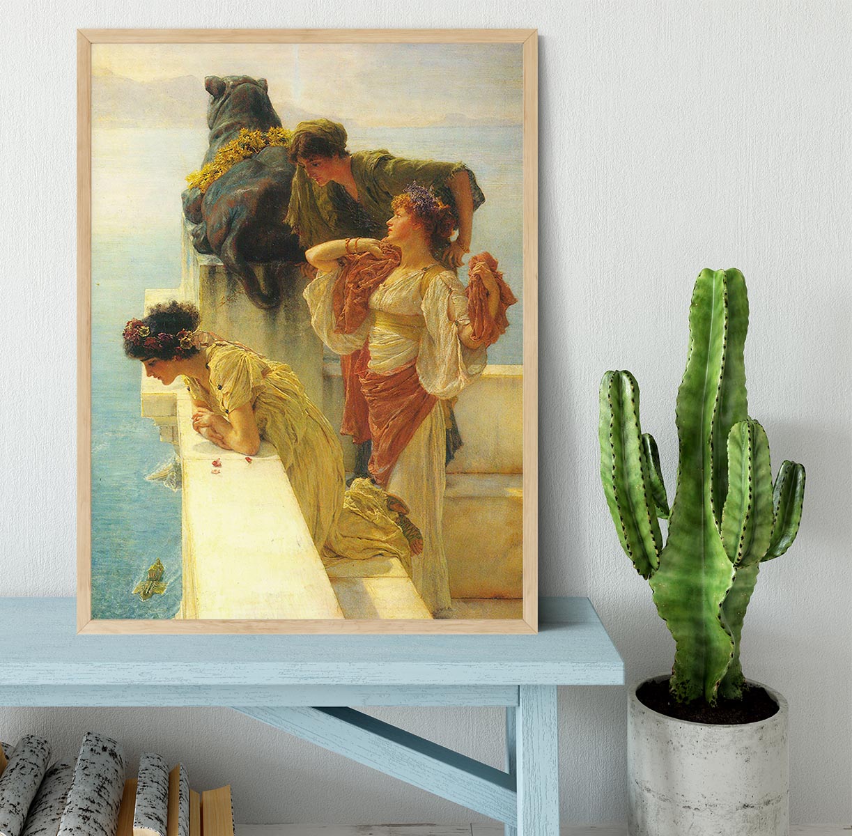 Good vantage point by Alma Tadema Framed Print - Canvas Art Rocks - 4
