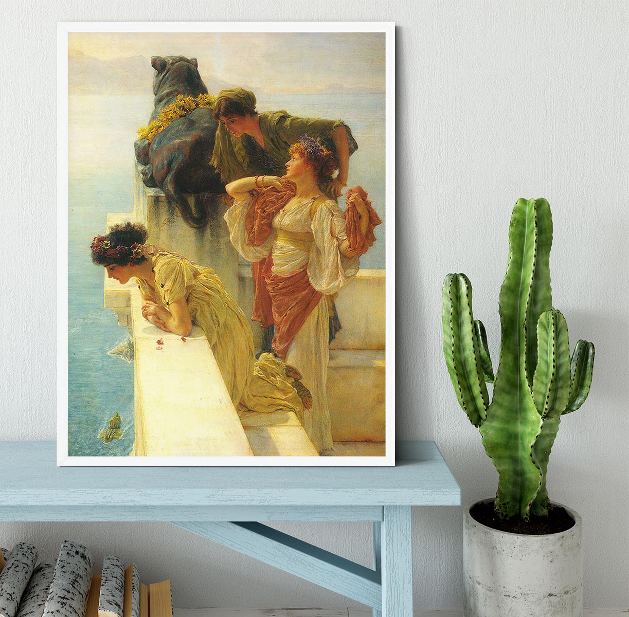 Good vantage point by Alma Tadema Framed Print - Canvas Art Rocks -6