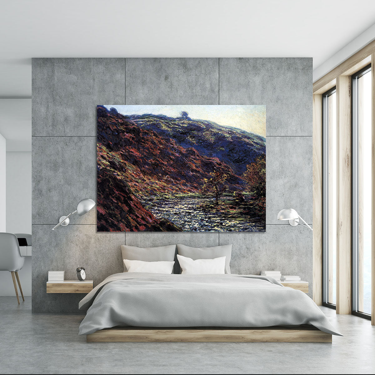 Gorge of the Petite Creuse by Monet Canvas Print or Poster - Canvas Art Rocks - 5