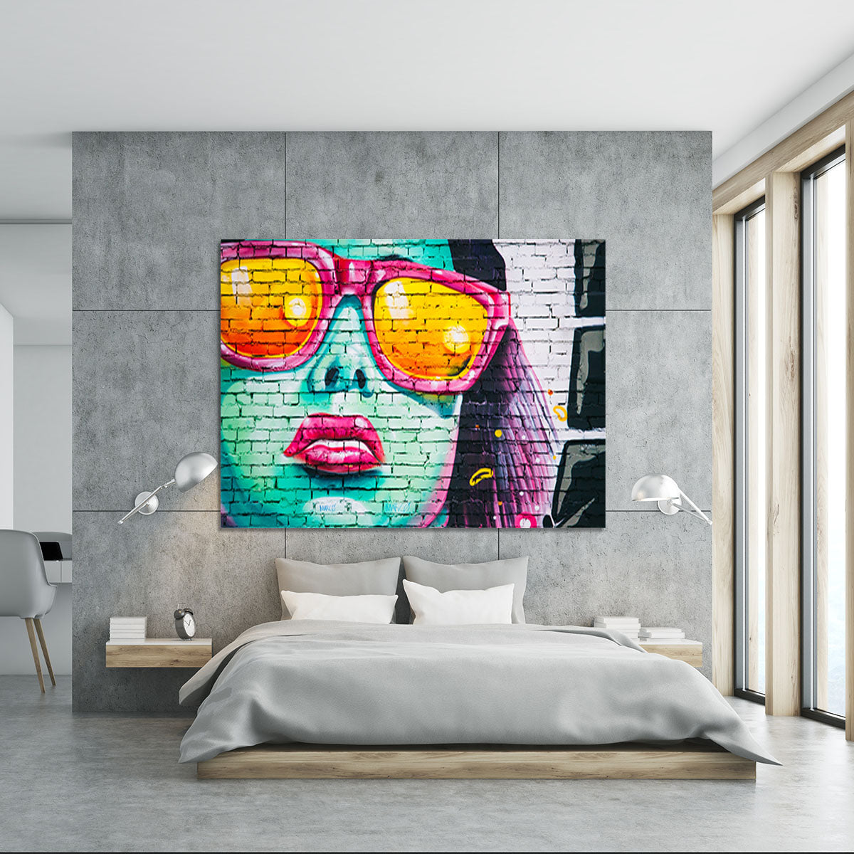Graffiti Glasses Canvas Print or Poster - Canvas Art Rocks - 5