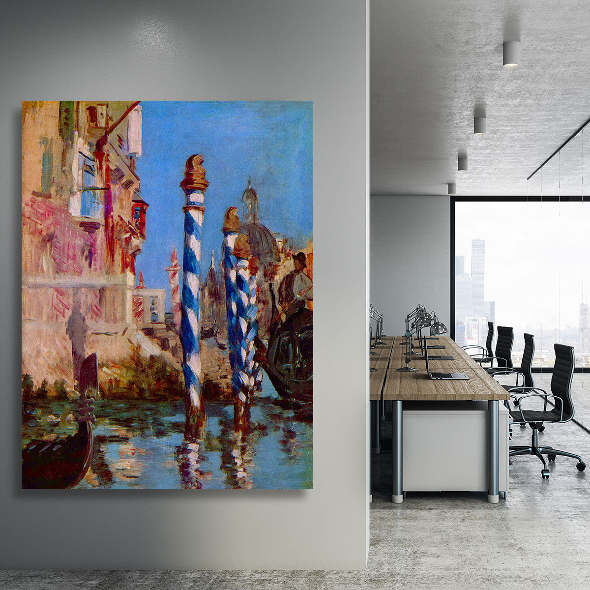Grand Canal in Venice by Edouard Manet Canvas Print or Poster - Canvas Art Rocks - 3