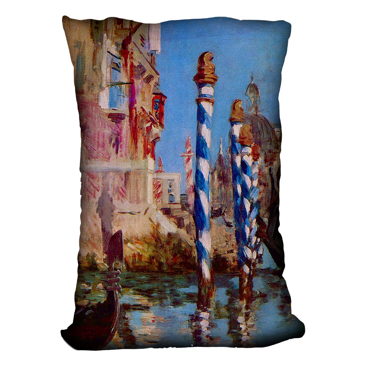 Grand Canal in Venice by Edouard Manet Cushion