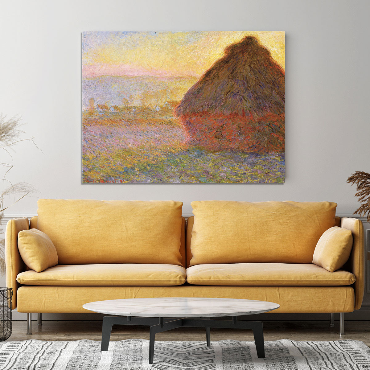 Graystacks by Monet Canvas Print or Poster - Canvas Art Rocks - 4