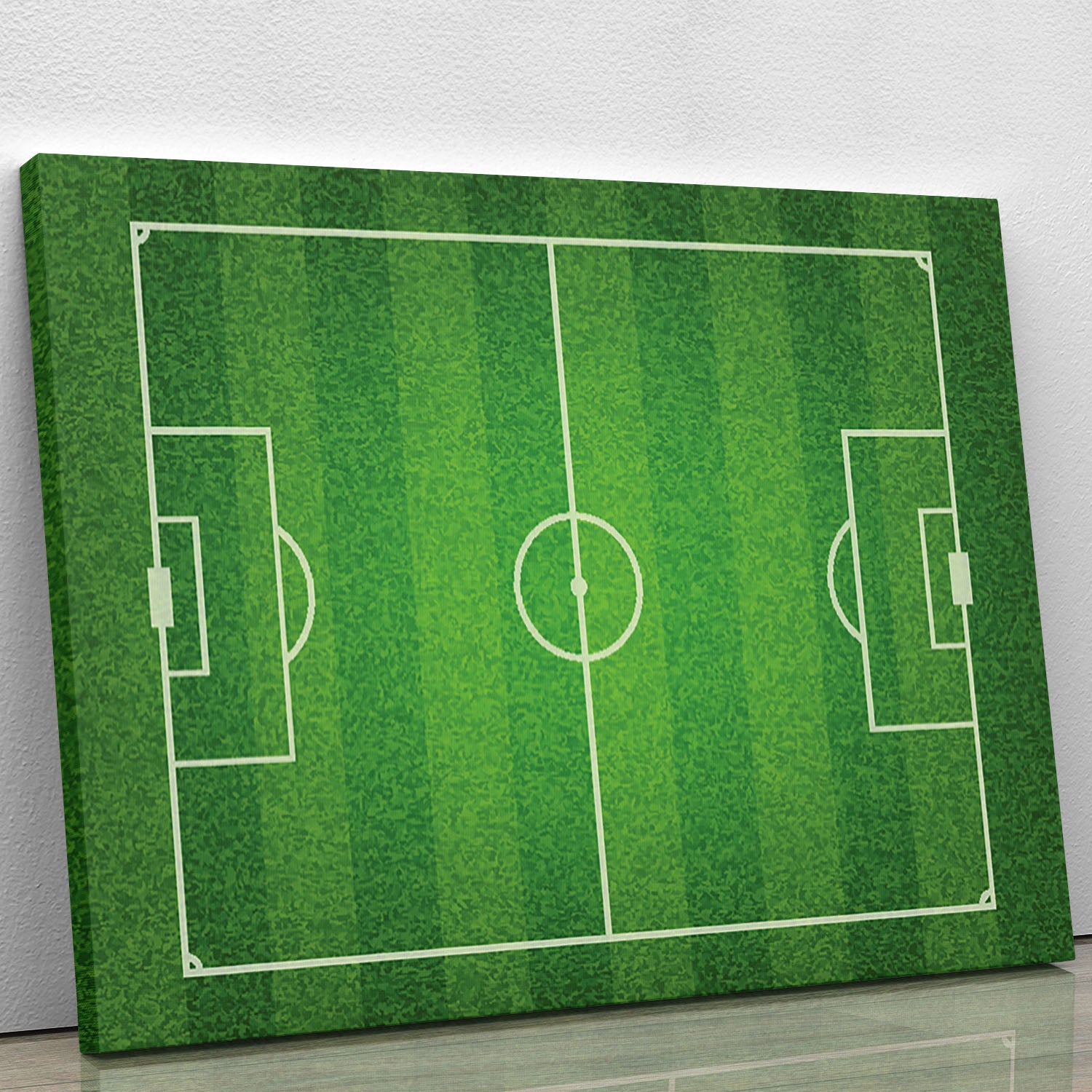 Green grass soccer field Canvas Print or Poster - Canvas Art Rocks - 1