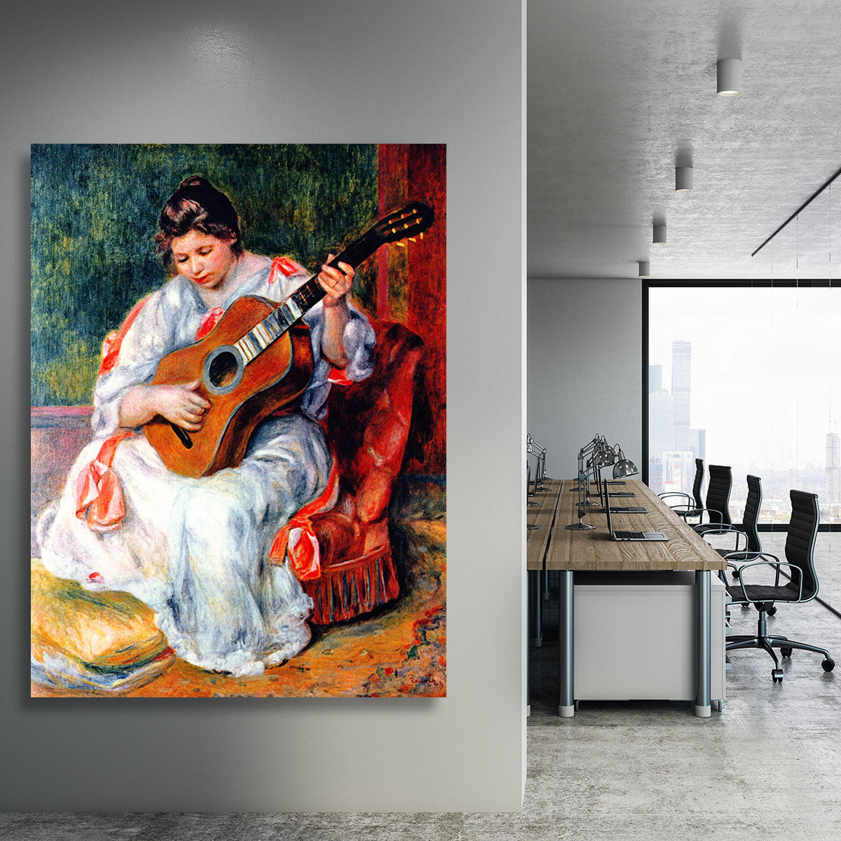 Guitarist by Renoir Canvas Print or Poster - Canvas Art Rocks - 3