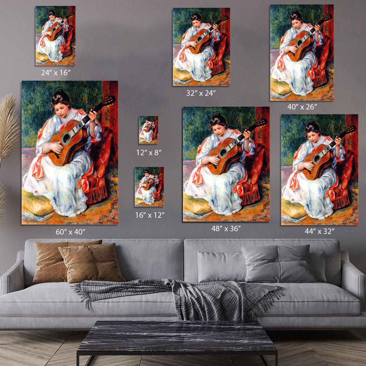 Guitarist by Renoir Canvas Print or Poster - Canvas Art Rocks - 7