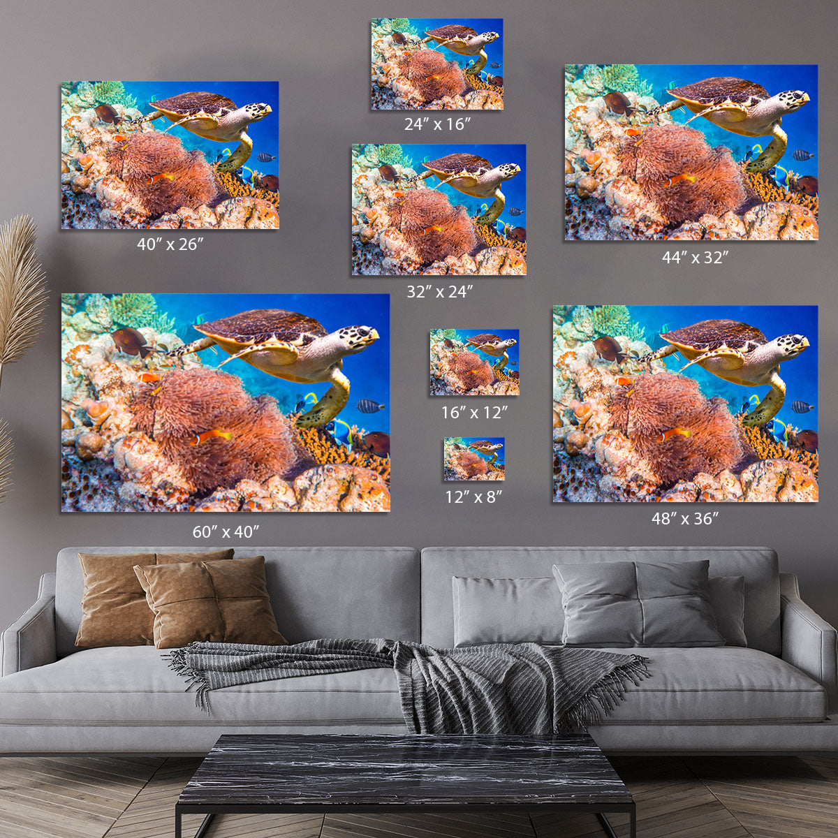 Hawksbill Turtle Canvas Print or Poster - Canvas Art Rocks - 7