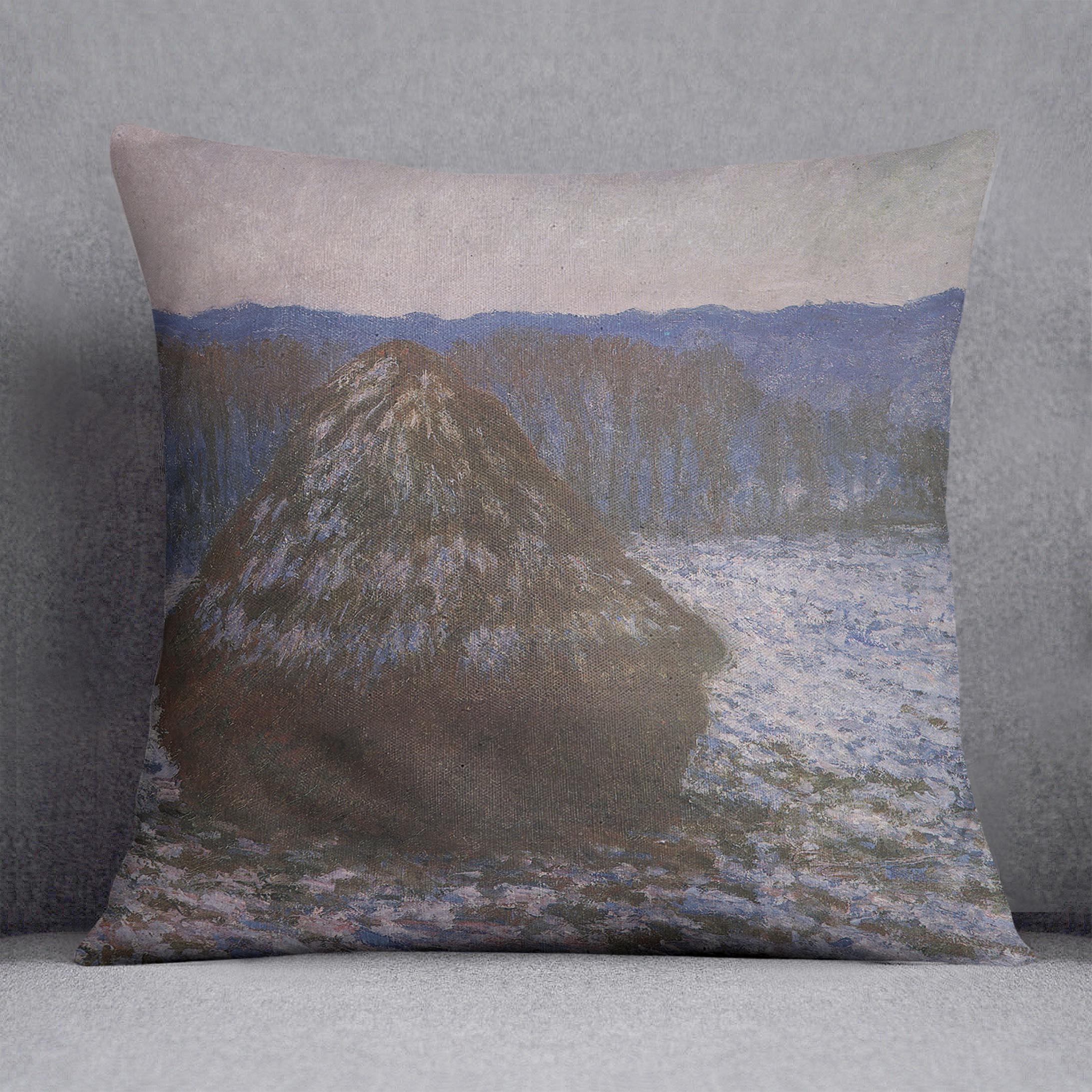 Haystacks 2 by Monet Cushion