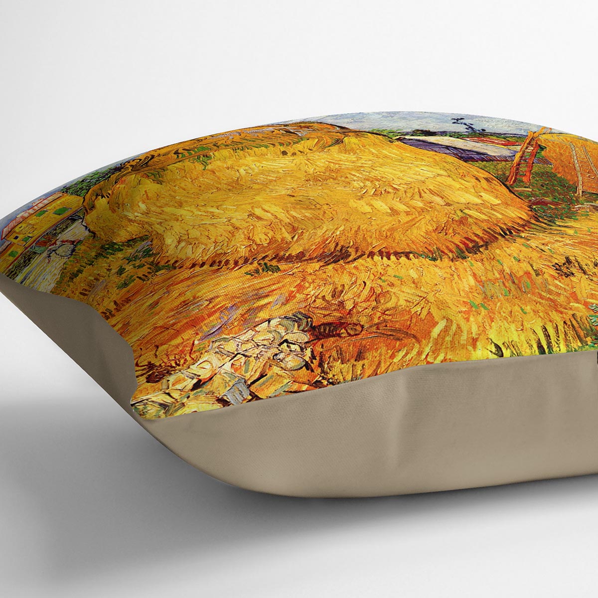 Haystacks in Provence by Van Gogh Cushion